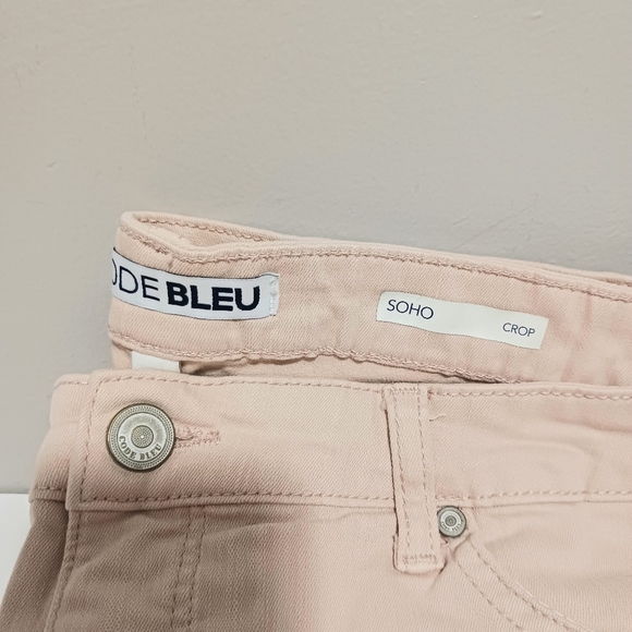 Women's code blue jeans, solo crop, size 16w, color beige, - Picture 4 of 6